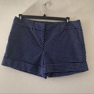 New York & Company Navy Polka Dot Shorts